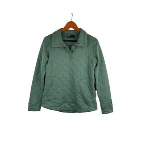 Women’s Marmot Green Quilted Pullover, Size S